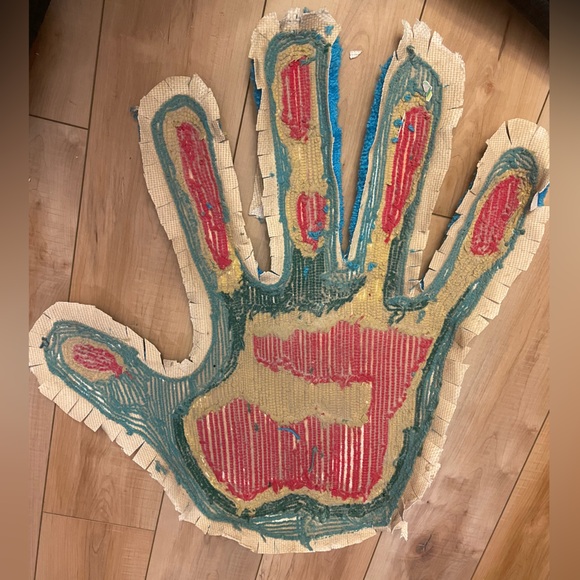 Custom Made Thermal Hand Print Rug - Picture 3 of 10